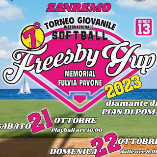 Baseball: nel prossimo weekend la settima edizione del torneo 'Freesby Yup' intitolato a Fulvia Pavone