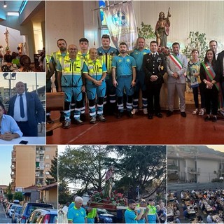 Vallecrosia celebra San Rocco con messa, processione e festino (Foto e video)