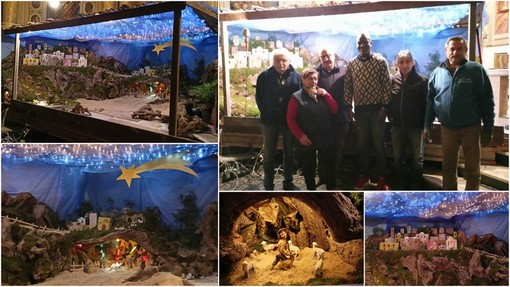 Tradizione e originalità, presepe fatto a mano abbellisce la chiesa di Vallecrosia Alta (Foto e video)