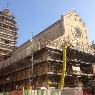 Uno dei lavori eseguiti dalla 'Matuzia', quello alla Chiesa di San Siro