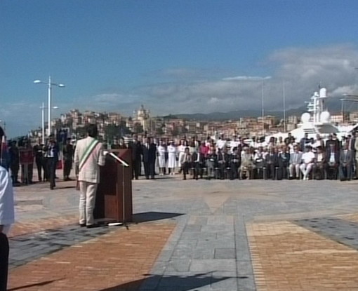 Imperia: nel nuovo porto intitolata stamattina una piazza ai Marinai d'Italia