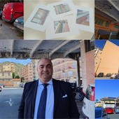 Vallecrosia, il candidato sindaco Fabio Perri: &quot;Decoro e pulizia per i parcheggi di via San Vincenzo e dell'ex mercato dei fiori&quot; (Foto e video)