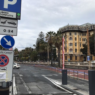 L'ingresso del parcheggio di piazzale Dapporto