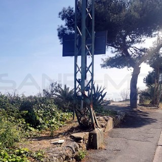 Tralicci del filobus a rischio crollo sulle strade: ieri è successo a Bordighera, ma ecco un altro a rischio a Sanremo (Foto)