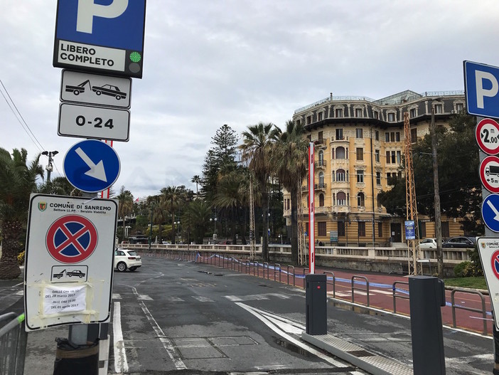 L'ingresso del parcheggio di piazzale Dapporto