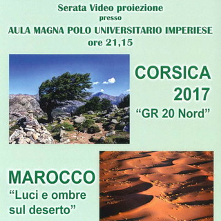 Imperia: domani sera all'Università insieme al Cai due 'viaggi' con videoproiezioni in Corsica e Marocco