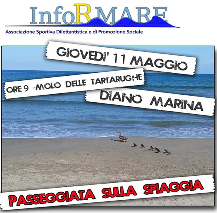 Diano Marina: domani una passeggiata con 'InforMare' per apprezzare le bellezze del mare