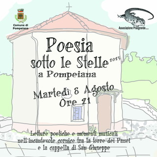 Pompeiana: martedì prossimo l'ottava edizione della serata di letture ‘Poesia sotto le stelle’