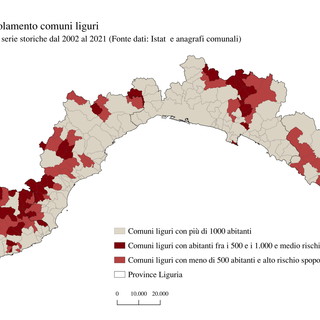 Continuano a spopolarsi i piccoli comuni dell'entroterra ma ci sono anche delle eccezioni in provincia