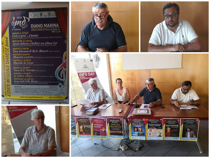 Diano Marina: presentata oggi l'ottava edizione dell' Estate Musicale Dianese, Mij &quot;Manifestazione destinata a diventare pietra miliare del nostro territorio e non solo&quot; (Foto e video)