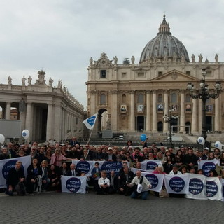 Anche la sezione imperiese del 'Popolo della Famiglia' mercoledì scorso all'udienza di Papa Francesco