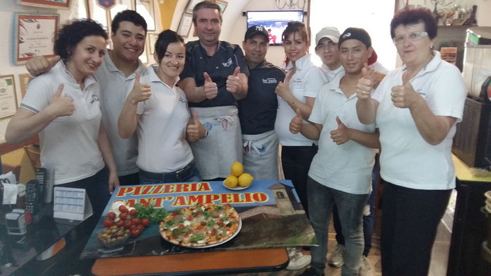 Bordighera: fino al 4 giugno l'esclusiva pizza 'La Chiesetta' dal campionato mondiale nel menù della Pizzeria Sant'Ampelio