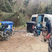 Sanremo: a Pian della Castagna molte squadre nazionali di Mtb ma lo 'slargo' è una discarica a cielo aperto (Foto)