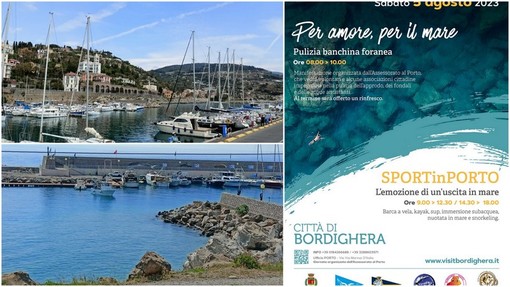 ”SportinPorto” a Bordighera, vietata la navigazione tra il porto e il campo sportivo (Foto)