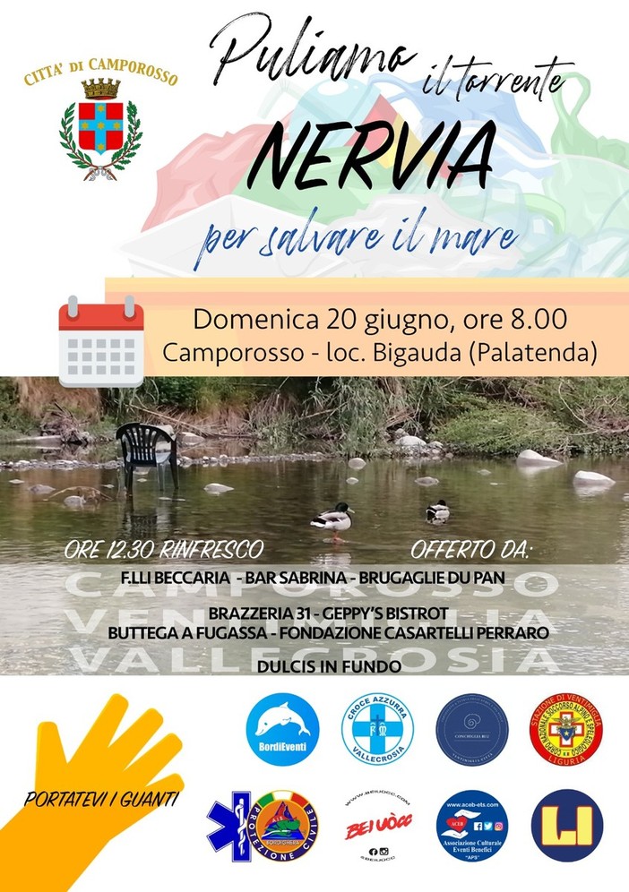 Camporosso: domenica appuntamento con “Puliamo il torrente Nervia per salvare il mare”