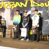 Romeo Ventura e Matteo Botto della PSV NG Team sul podio all'Urban Downhill Sanremo (Foto)