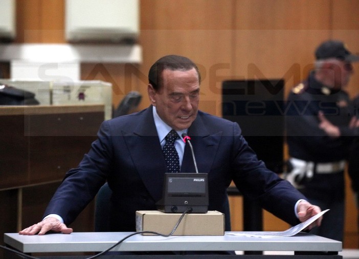 Silvio Berlusconi al processo Scajola nel 2018