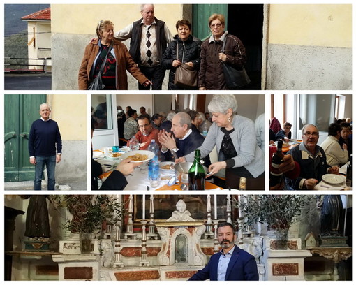 Aurigo: quest'oggi il 'Pasto di magro' del giovedì Santo, una tradizione della confraternita locale (Foto e Video)