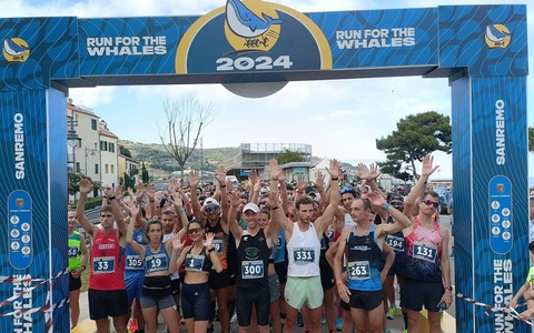 Sanremo: con 765 iscritti numeri da record alla ‘Run for the whales’ 2024. La classifica (foto)