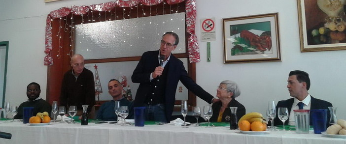 Sanremo: l'Amministrazione comunale lunedì scorso al pranzo di Natale di 'Casa Serena' (Foto)