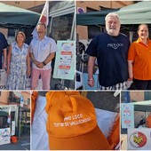 Unpli, sul solettone nord gazebo promozionale della Pro Loco Città di Vallecrosia (Foto)