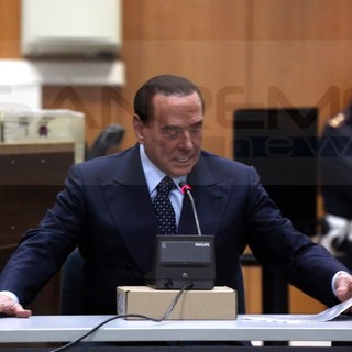 Silvio Berlusconi al processo Scajola nel 2018