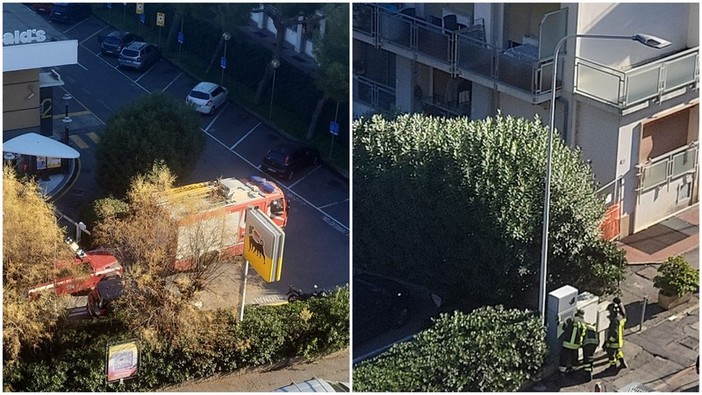 Ventimiglia, quadro elettrico in tilt: intervengono i vigili del fuoco (Foto)