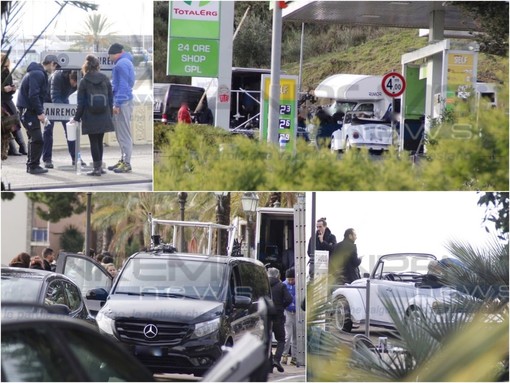 Le riprese in via Padre Semeria (Foto Luca De Vincenitiis)