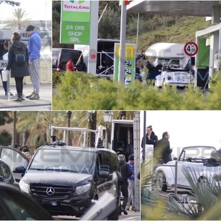 Le riprese in via Padre Semeria (Foto Luca De Vincenitiis)