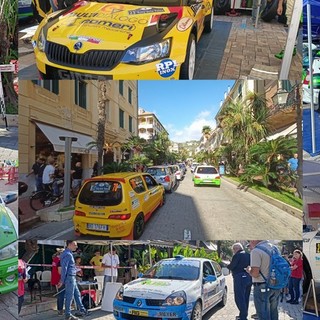 A Bordighera rombano i motori, da corso Italia parte la 23esima edizione del Rally delle Palme (Foto e video)