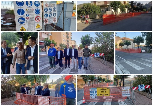 Vallecrosia, al via i lavori di rigenerazione urbana in via Don Bosco: oggi la cerimonia di inaugurazione (Foto e video)