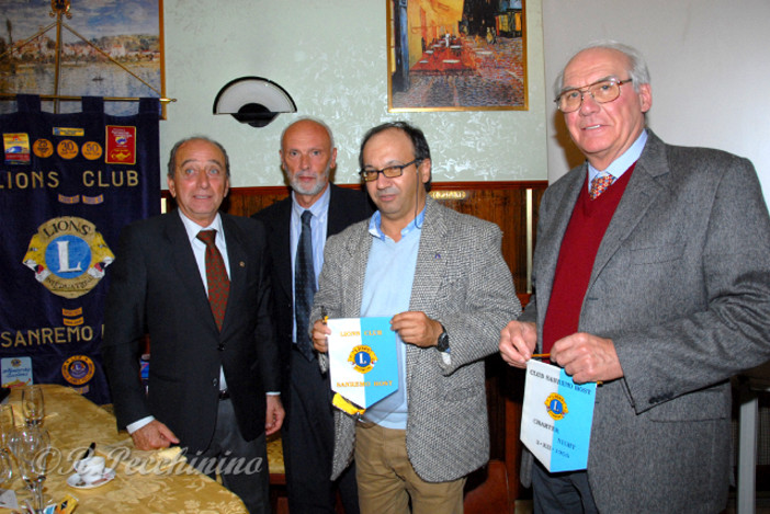 Esperti di microclima e meteorologia della Provincia di Imperia, relatori e ospiti al Lions Club Sanremo Host