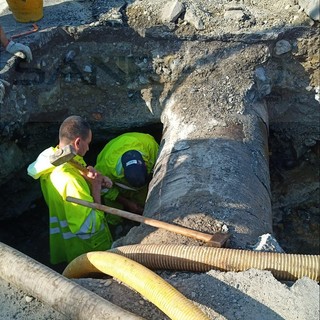 Diano Marina: perdita sulla condotta del Roya, i lavori di riparazione inizieranno dalle 14.30