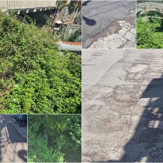 Sanremo: pulizia del torrente San Francesco e asfalto disastrato in via Tasciaire, il Comune risponde alla raccolta firme ma prende tempo