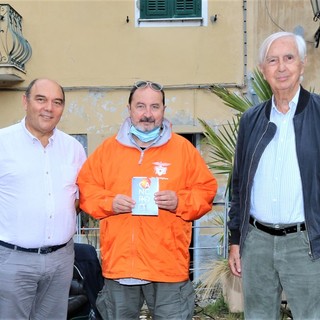 Claudio Porchia, il sindaco di Pigna Roberto Trutalli e Riccardo Ruggeri