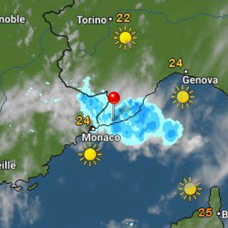 Il Radar Meteo alle 11 con le precipitazioni incentrate sul Ponente