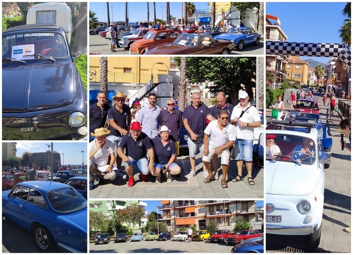 San Bartolomeo al Mare: iniziato il primo raduno di auto e moto storiche ante '90 'Tutti al mare'