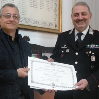 Al luogotenente Roberto Puddu la Medaglia Mauriziana al merito di dieci lustri di carriera militare