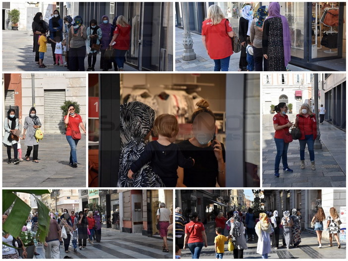 Sanremo: in attesa di partire per le destinazioni previste, grazie alla Cri giro per la città per alcuni rifugiati afghani (Foto)