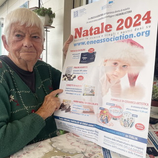 Sanremo: la novantenne Ruth Boeri con energia e dedizione da trent'anni impegnata nella lotta contro il neuroblastoma