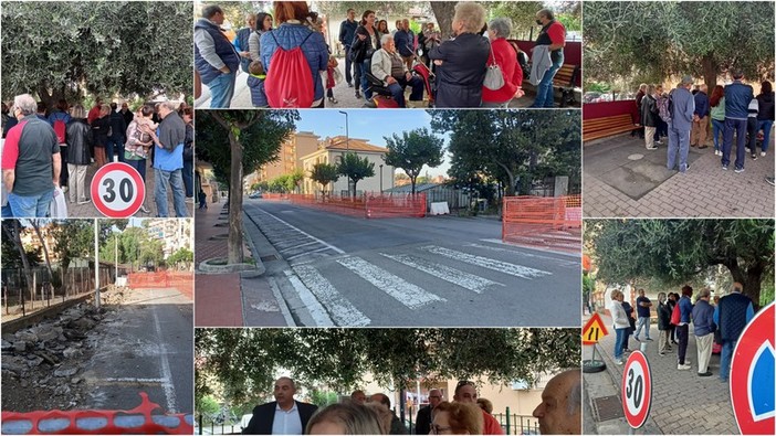 Vallecrosia, i residenti di via Don Bosco firmano una petizione per bloccare i lavori: &quot;La ciclabile qui non ha senso&quot; (Foto e video)