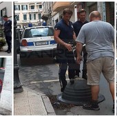 Sanremo: raid vandalico notturno in pieno centro, rovesciate le fioriere e sradicate le piante (Foto)