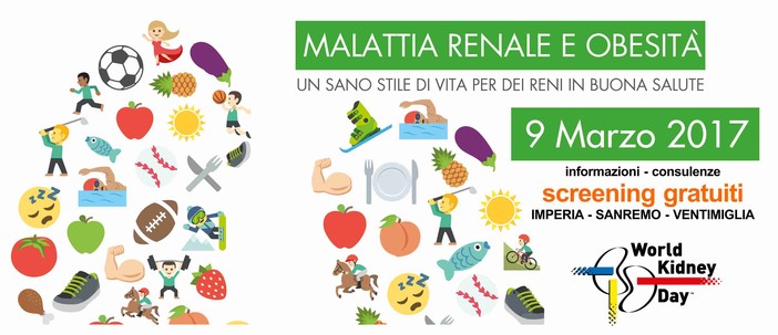 Giornata Mondiale del Rene, oggi screening gratuiti a Imperia, Sanremo e Ventimiglia