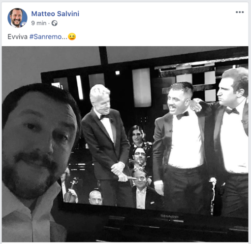 Il post di Matteo Salvini