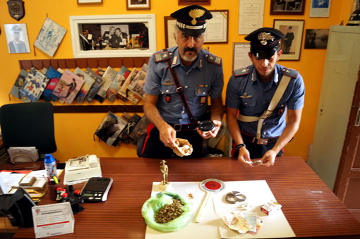 La droga sequestrata dai Carabinieri