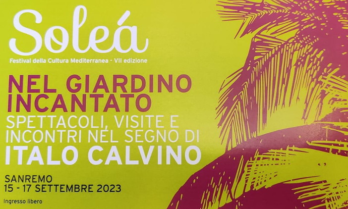 Sanremo: dal 15 al 17 settembre torna 'Soleà - Festival della cultura mediterranea'