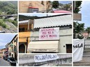 No alla diga e agli invasi, striscioni in tutta Badalucco per la protesta di venerdì (Foto)