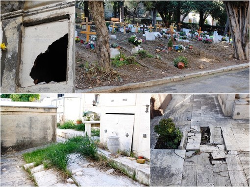 Le immagini dai cimiteri della zona