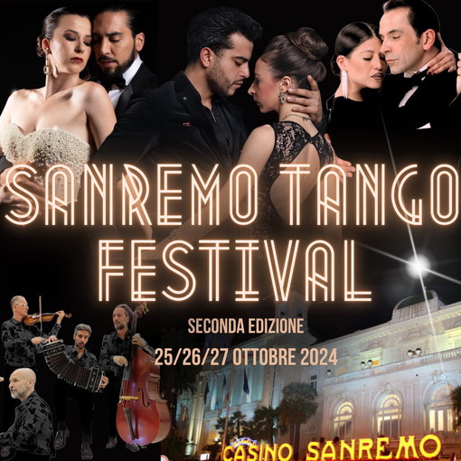 Sanremo: dal 25 al 27 ottobre torna l'appuntamento con il Tango al Casinò, in arrivo artisti di fama mondiale