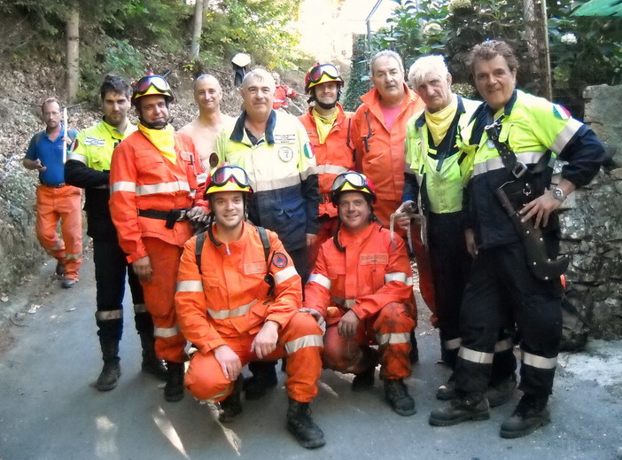 Ceriana: anche i Rangers d'Italia per lo spegnimento dell'incendio di oggi